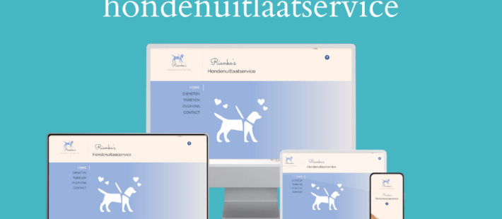 Website gemaakt voor Rianka's hondenuitlaatservice